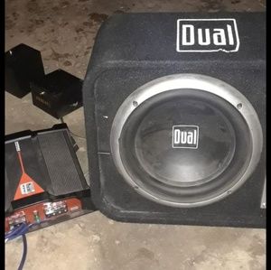 Dual speaker with amp